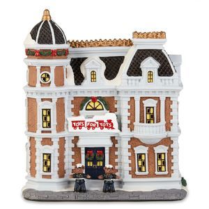 Holiday Time Christmas Village Indoor Decoration Multi-Color Toys For Tots